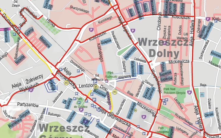 Gdańsk - mapa rowerowa