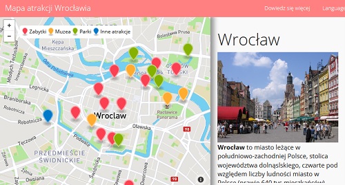 Mapa atrakcji Wrocławia