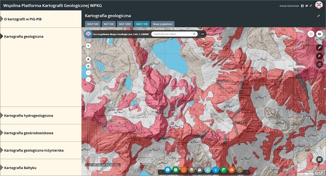 Kolejne arkusze mapy geologicznej Polski 1:200 000 w Internecie