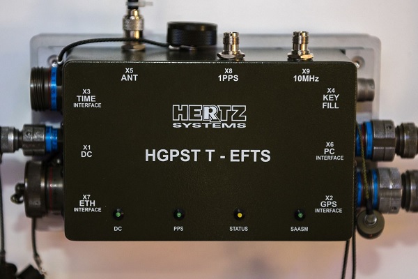Odbiornik GPS firmy Hertz Systems z modułem SAASM