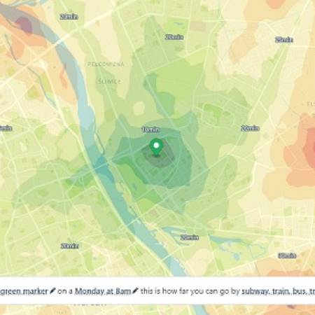 Commutometer.com: Sprawdź, jak daleko i w jakim czasie zajedziesz komunikacją miejską 