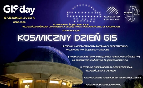 Kosmiczny Dzień GIS w śląskim planetarium
