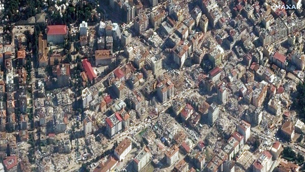 Zniszczenia po trzęsieniu Ziemi w Turcji na zdjęciach sateitarnych
