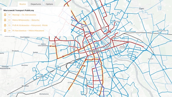 Mapy transportu publicznego z całego świata w jednym serwisie 