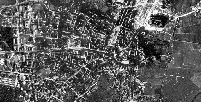 Lublin na zdjęciach lotniczych z okresu II wojny światowej