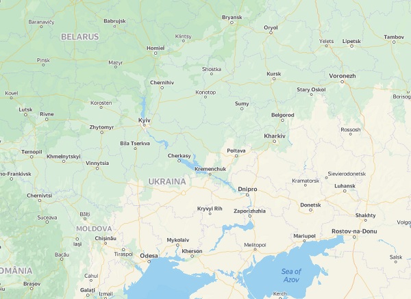 Z rosyjskiego serwisu mapowego zniknęły granice państw