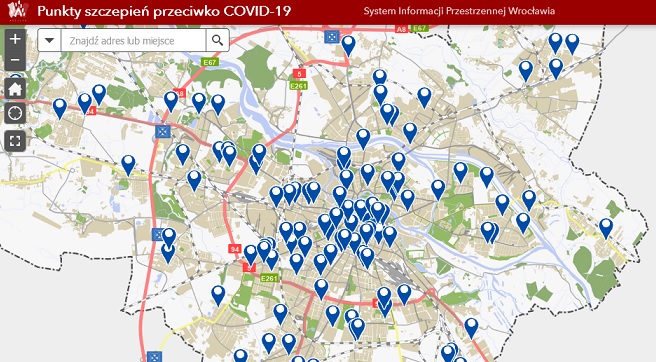 Gdzie szczepią na koronawirusa we Wrocławiu? Nowa mapa SIP