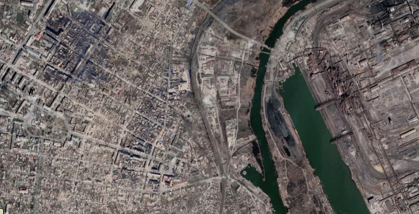 Zniszczony Mauriupol na zaktualizowanych zdjęcia satelitarnych w Google Maps