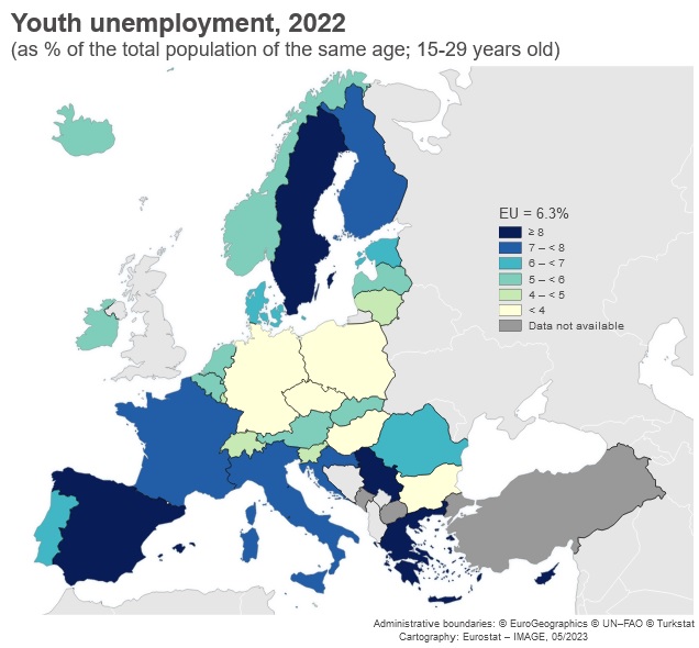 Bezrobocie młodych w Unii Europejskiej. 