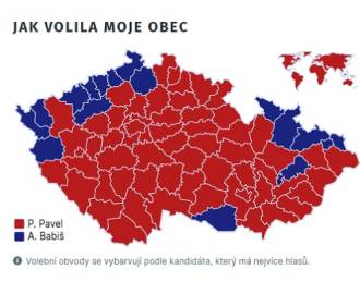 Jak głosowali Czesi? Wyniki wyborów prezydenckich na mapie