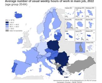 Ile godzin w tygodniu pracują mieszkańcy Unii?