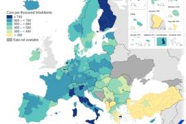 UE za kółkiem: Gdzie mieszkańcy mają najwięcej aut, a gdzie królują elektryki?