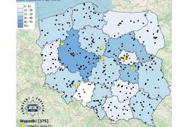 Policyjna mapa wypadków drogowych ze skutkiem śmiertelnym – Wakacje 2025