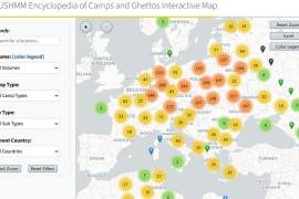 Mapa nazistowskich obozów i gett