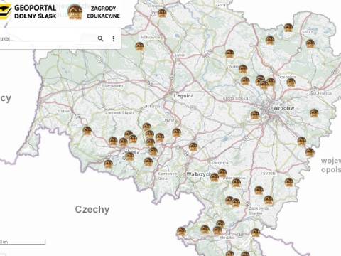Zagrody Edukacyjne - nowe mapa na Geoportalu Dolny Śląsk 